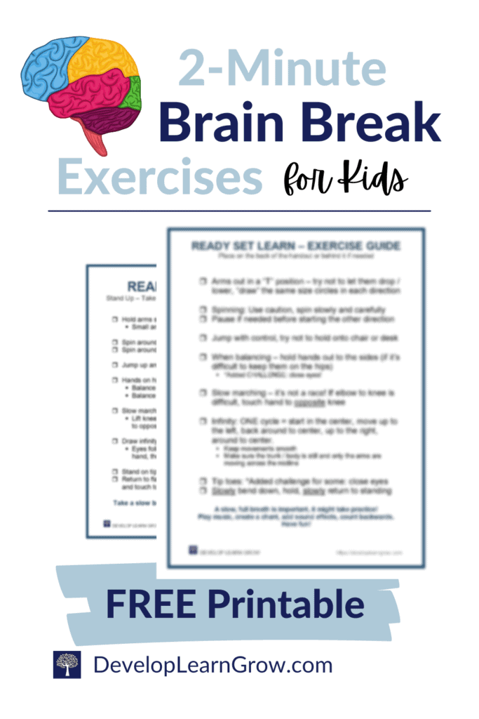 Brain Gym Exercises for Kids PDF