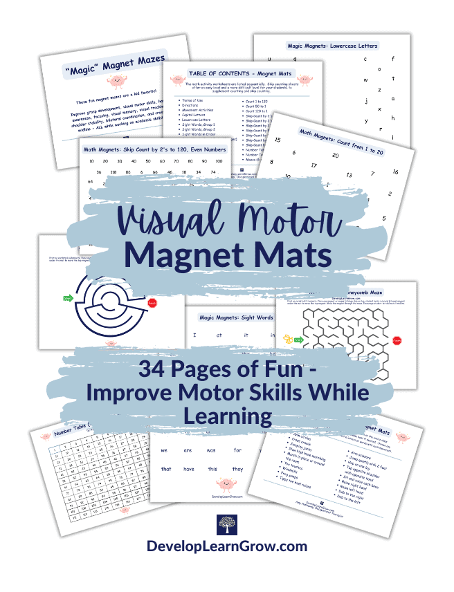 Visual Motor Activity for Kids for Learning Centers