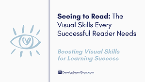 Pennsylvania Department of Education Approved Provider, Visual Skills Development in Children Online Course Developed by a Pediatric Occupational Therapist