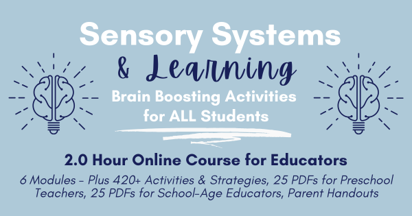 Professional Development for Teachers, Online Professional Development Course, Sensory Activities for the Classroom Course